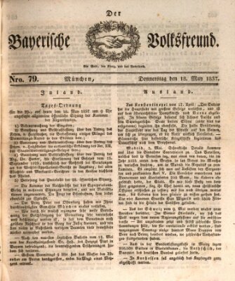 Der bayerische Volksfreund Donnerstag 18. Mai 1837