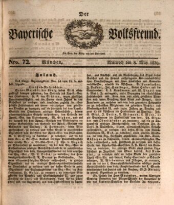Der bayerische Volksfreund Mittwoch 8. Mai 1839