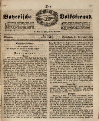 Der bayerische Volksfreund Samstag 21. November 1840