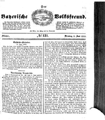 Der bayerische Volksfreund Dienstag 8. Juni 1841