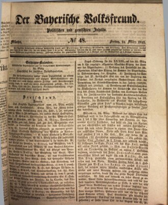 Der bayerische Volksfreund Freitag 24. März 1843