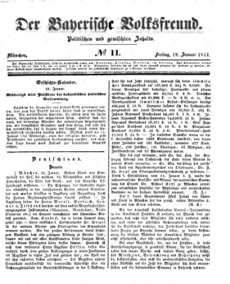 Der bayerische Volksfreund Freitag 19. Januar 1844
