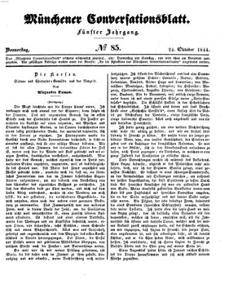 Der bayerische Volksfreund Donnerstag 24. Oktober 1844