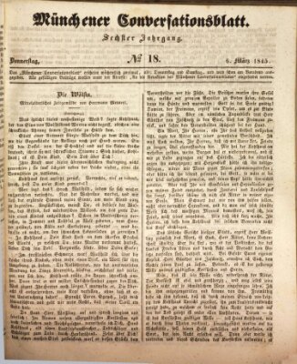 Der bayerische Volksfreund Donnerstag 6. März 1845