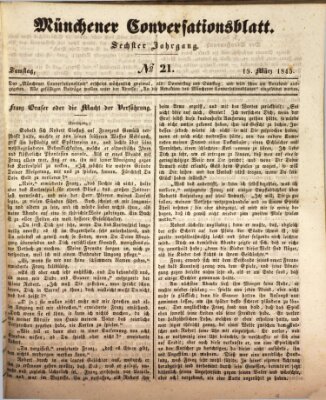 Der bayerische Volksfreund Samstag 15. März 1845