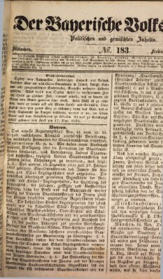 Der bayerische Volksfreund Freitag 17. November 1848
