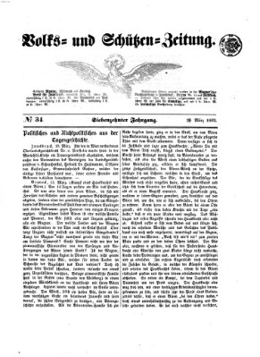 Volks- und Schützenzeitung Dienstag 18. März 1862