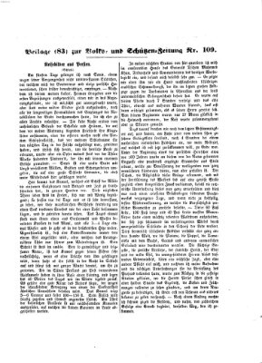 Volks- und Schützenzeitung Freitag 11. September 1863