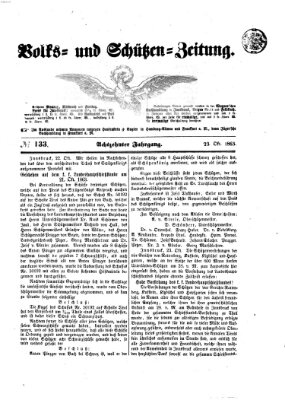 Volks- und Schützenzeitung Freitag 23. Oktober 1863