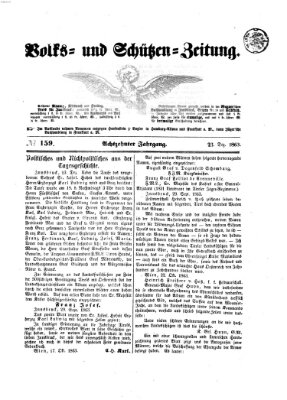 Volks- und Schützenzeitung Mittwoch 23. Dezember 1863