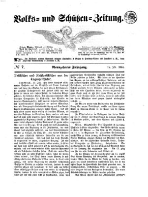 Volks- und Schützenzeitung Freitag 15. Januar 1864