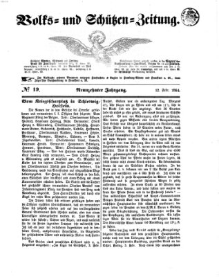 Volks- und Schützenzeitung Freitag 12. Februar 1864