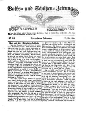 Volks- und Schützenzeitung Freitag 27. Mai 1864