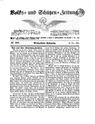 Volks- und Schützenzeitung Freitag 19. August 1864