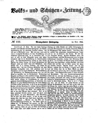 Volks- und Schützenzeitung Mittwoch 14. September 1864