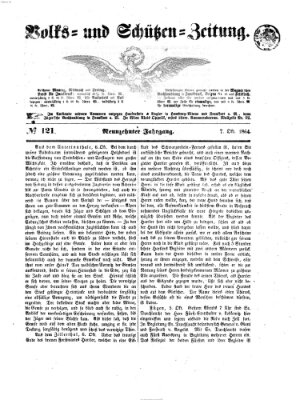 Volks- und Schützenzeitung Freitag 7. Oktober 1864