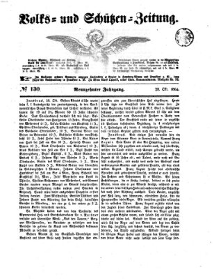 Volks- und Schützenzeitung Freitag 28. Oktober 1864