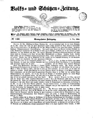 Volks- und Schützenzeitung Montag 5. Dezember 1864