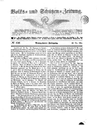 Volks- und Schützenzeitung Mittwoch 28. Dezember 1864