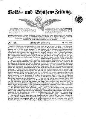 Volks- und Schützenzeitung Freitag 29. Dezember 1865