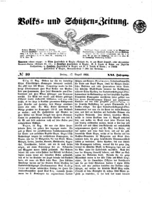 Volks- und Schützenzeitung Freitag 17. August 1866
