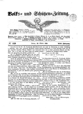 Volks- und Schützenzeitung Freitag 26. Oktober 1866