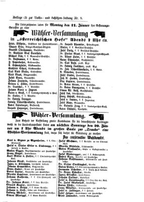 Volks- und Schützenzeitung Freitag 18. Januar 1867