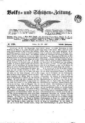 Volks- und Schützenzeitung Freitag 25. Oktober 1867