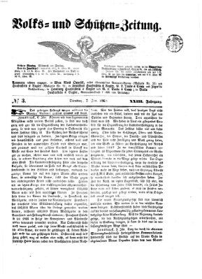Volks- und Schützenzeitung Dienstag 7. Januar 1868