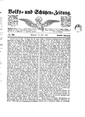 Volks- und Schützenzeitung Mittwoch 19. Februar 1868