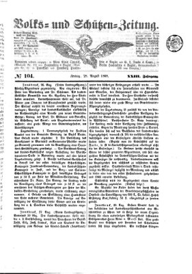 Volks- und Schützenzeitung Freitag 28. August 1868
