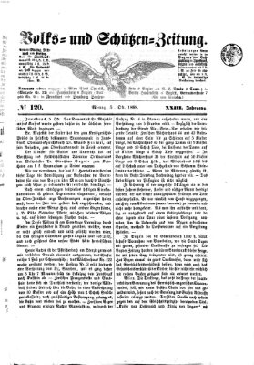 Volks- und Schützenzeitung Montag 5. Oktober 1868