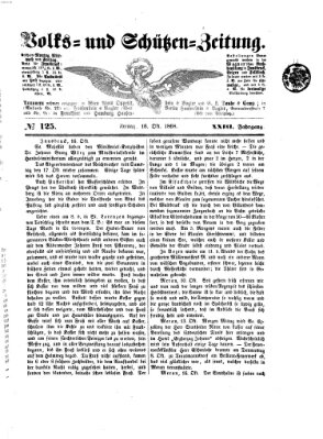 Volks- und Schützenzeitung Freitag 16. Oktober 1868