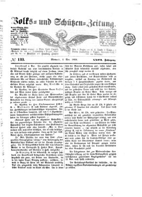 Volks- und Schützenzeitung Mittwoch 4. November 1868