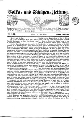 Volks- und Schützenzeitung Montag 23. November 1868