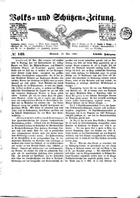 Volks- und Schützenzeitung Mittwoch 25. November 1868