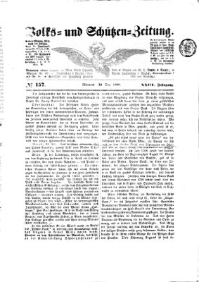 Volks- und Schützenzeitung Mittwoch 30. Dezember 1868