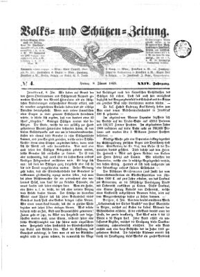 Volks- und Schützenzeitung Freitag 8. Januar 1869
