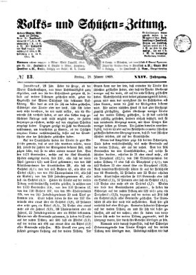 Volks- und Schützenzeitung Freitag 29. Januar 1869