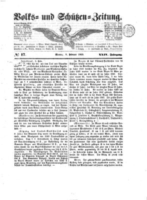 Volks- und Schützenzeitung Montag 8. Februar 1869