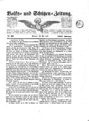 Volks- und Schützenzeitung Mittwoch 26. Mai 1869