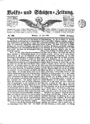 Volks- und Schützenzeitung Mittwoch 14. Juli 1869