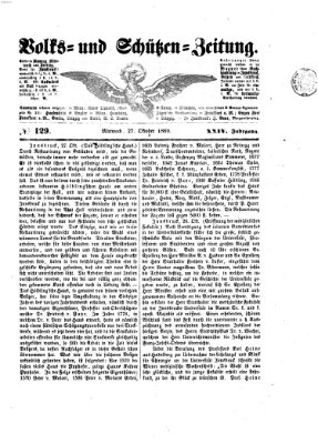 Volks- und Schützenzeitung Mittwoch 27. Oktober 1869