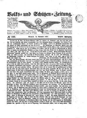 Volks- und Schützenzeitung Mittwoch 24. November 1869