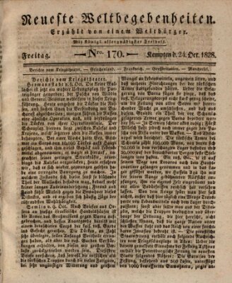 Neueste Weltbegebenheiten (Kemptner Zeitung) Freitag 24. Oktober 1828