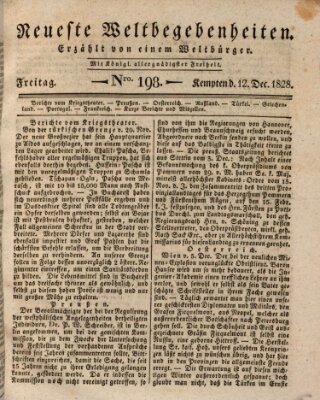 Neueste Weltbegebenheiten (Kemptner Zeitung) Freitag 12. Dezember 1828