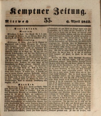 Kemptner Zeitung Mittwoch 6. April 1842