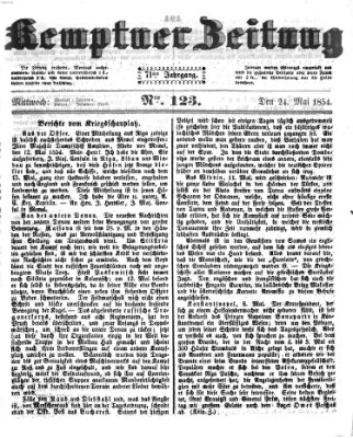 Kemptner Zeitung Mittwoch 24. Mai 1854