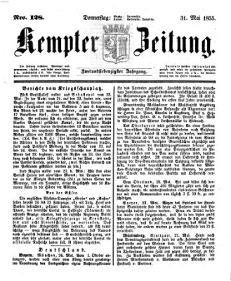 Kemptner Zeitung Donnerstag 31. Mai 1855