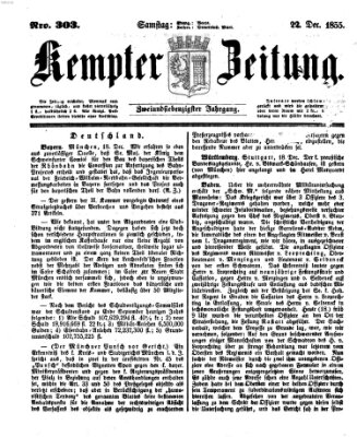 Kemptner Zeitung Samstag 22. Dezember 1855